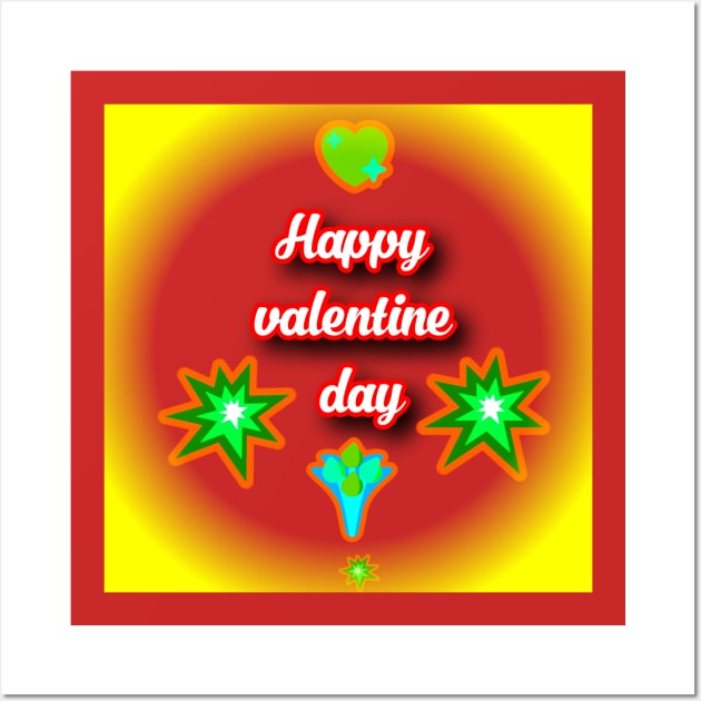 Happy Valentine Day Wall Art by Touchwood